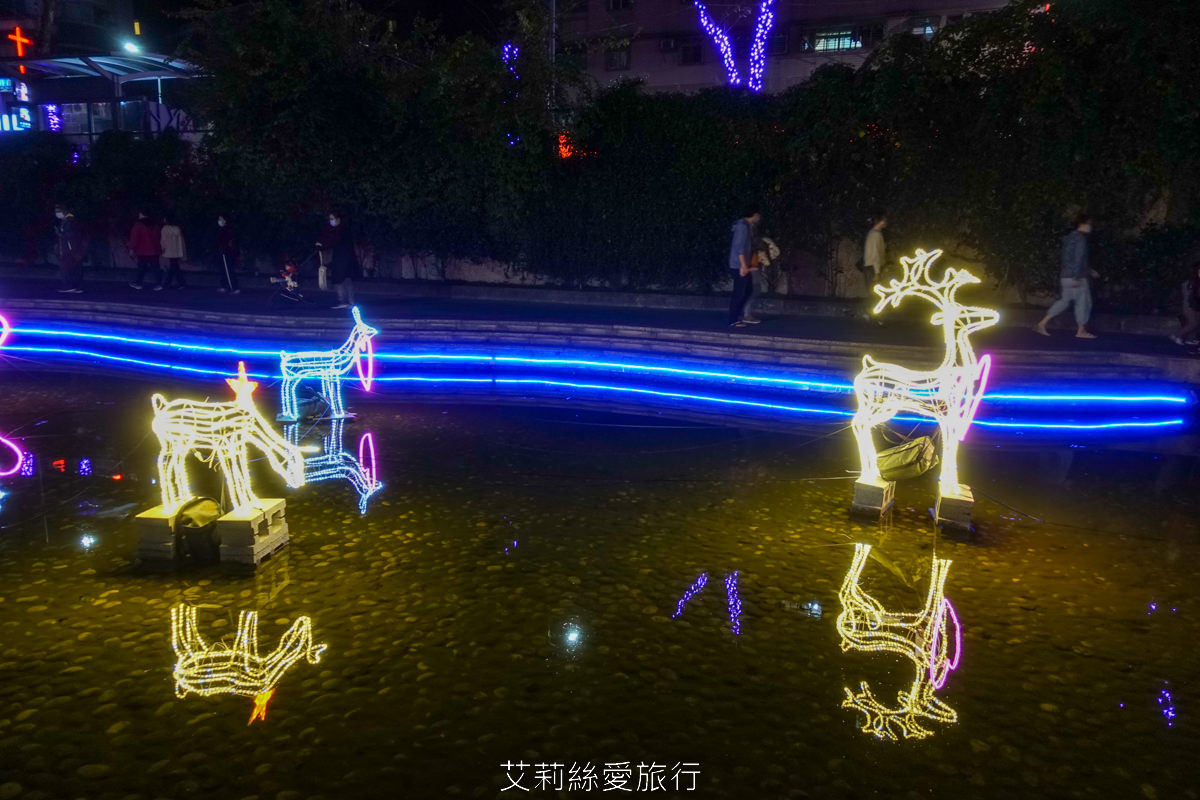 2023新莊中港大排 EyE 在中港睛彩光雕秀 情人浪漫約會 親子散步賞毛蟹、可愛青蛙 新莊幸福站