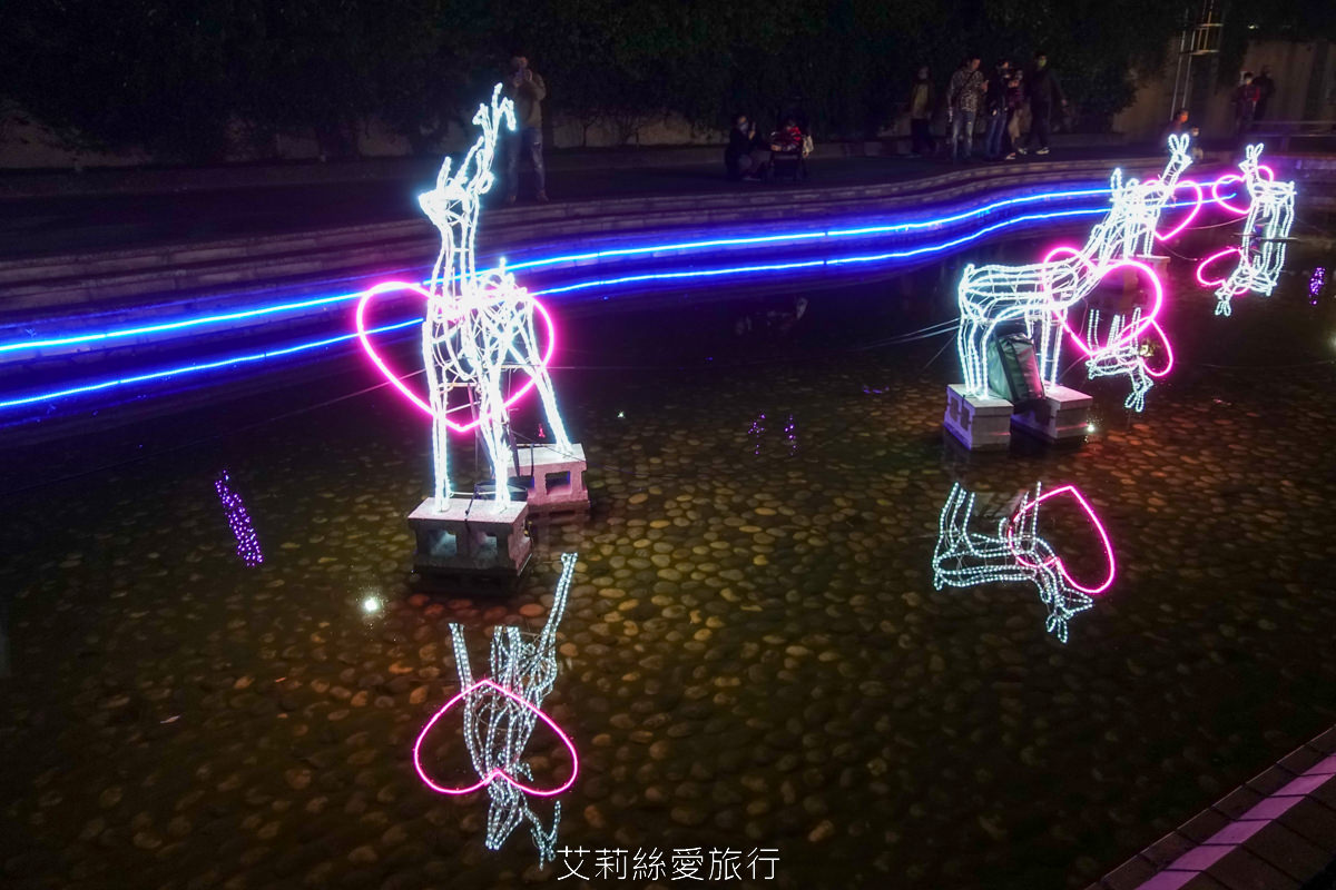 2023新莊中港大排 EyE 在中港睛彩光雕秀 情人浪漫約會 親子散步賞毛蟹、可愛青蛙 新莊幸福站