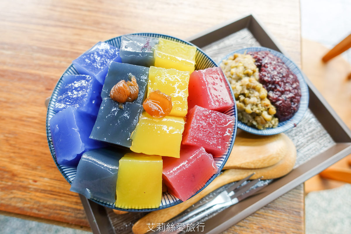 台北17年老店 來特冰淇淋 色彩繽紛粉粿冰天然色素無化學添加 松山文創美食