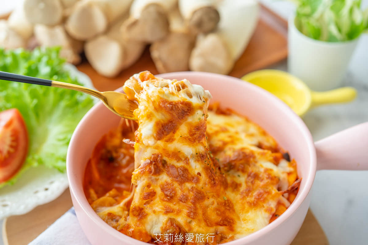 食譜》焗烤蕃茄肉醬杏鮑菇 簡單易學烤箱料理