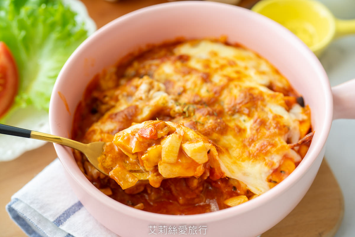 食譜》焗烤蕃茄肉醬杏鮑菇 簡單易學烤箱料理