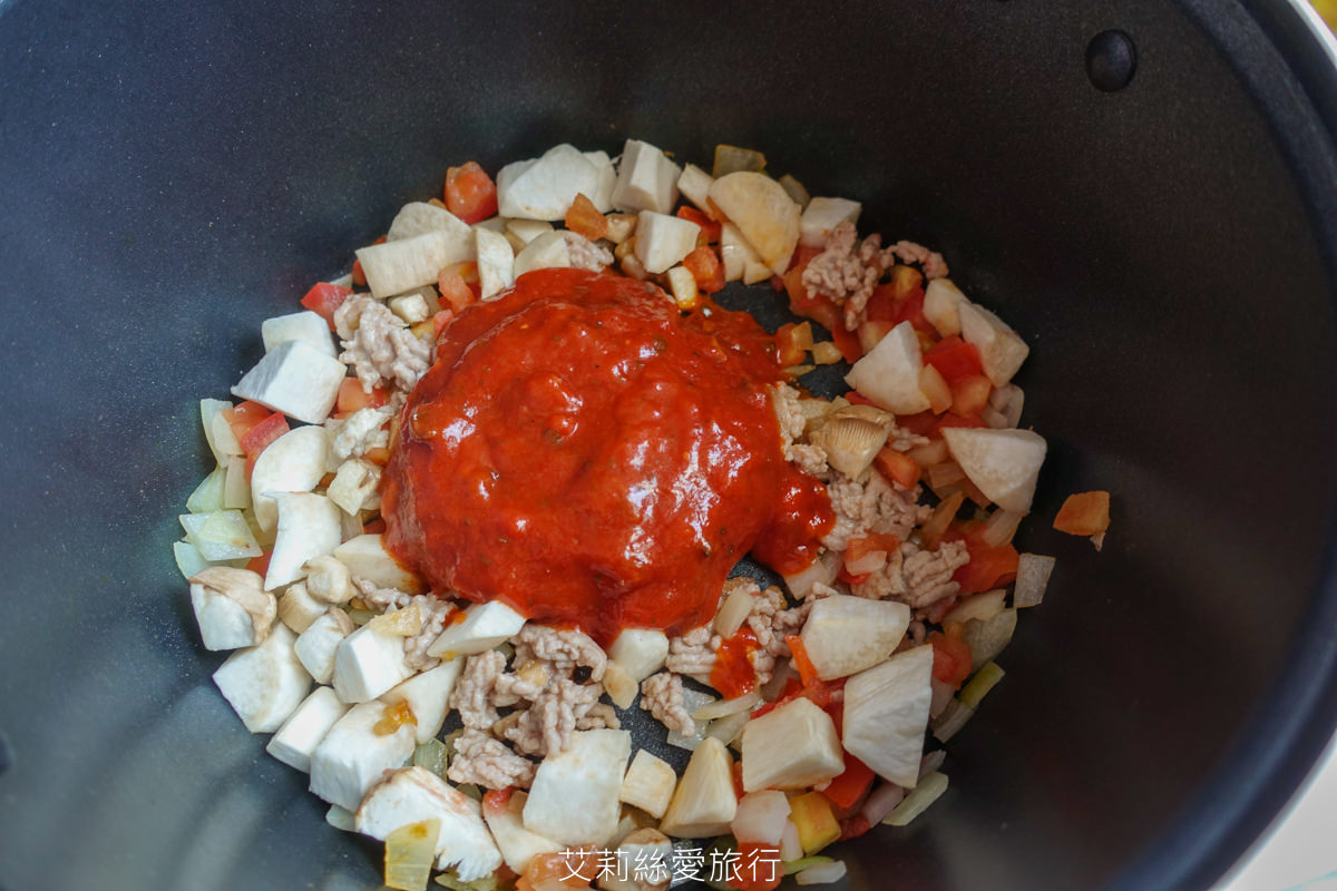 食譜》焗烤蕃茄肉醬杏鮑菇 簡單易學烤箱料理