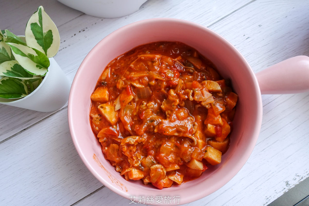 食譜》焗烤蕃茄肉醬杏鮑菇 簡單易學烤箱料理