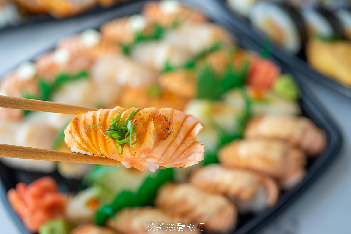 排隊排超長也要吃！台北必吃精緻日式料理 林居sushi日本料理 龍蝦沙拉手捲49元cp值爆表 限量供應豐盛刺身餐盒 生魚握壽司 小朋友最愛的花壽司 外帶外送動動手指不必排隊就能享用！