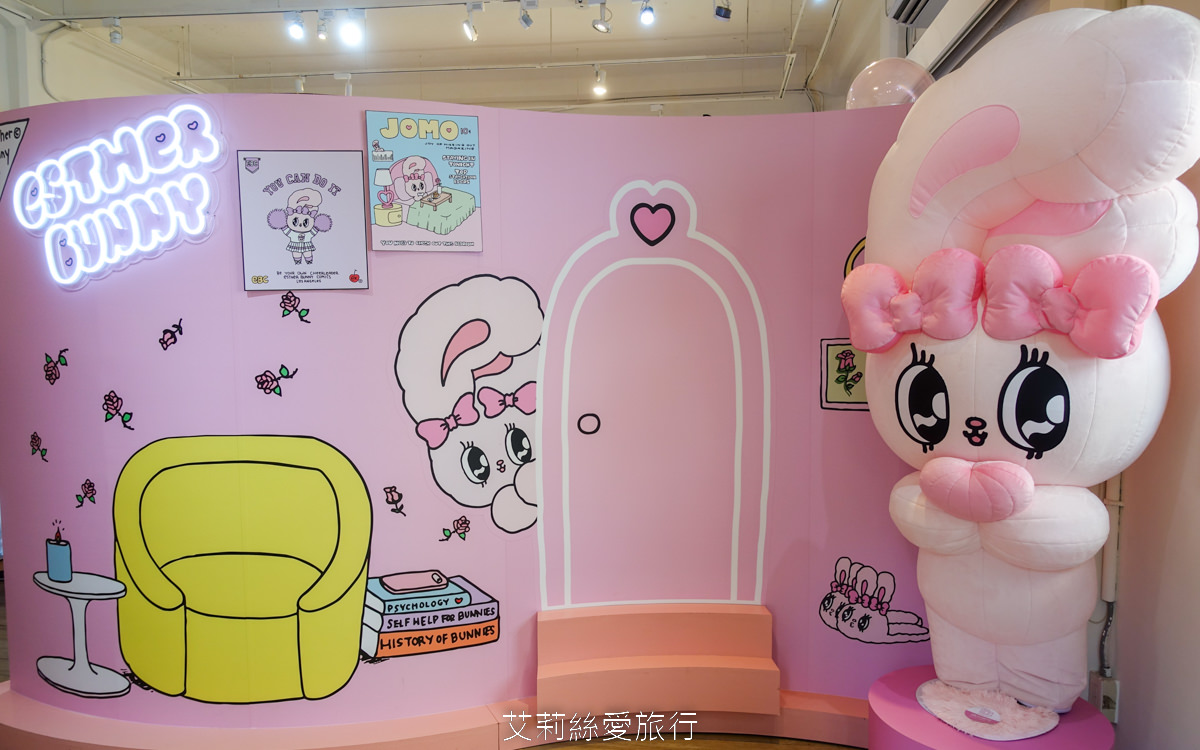 免費參觀~台北景點 Esther Bunny艾絲樂小兔期間限定店 超可愛粉紅兔源自歐美在韓國爆紅 在華山文創園區限時展出