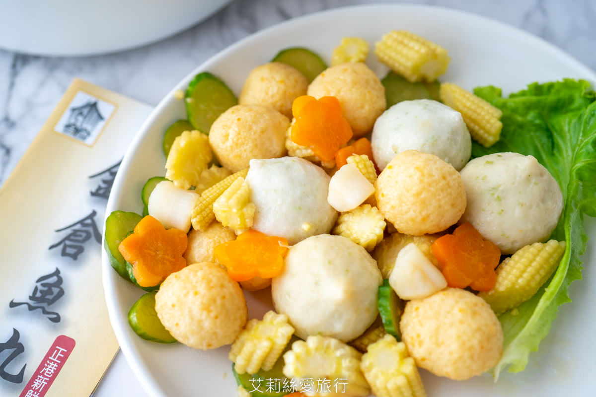 新鮮魚丸創意吃法 不只煮火鍋可涼拌、煎煮炒炸烤 真材實料新鮮食材看得到各種煮法都好吃 金倉食品 干貝花枝丸黃金海鮮餅