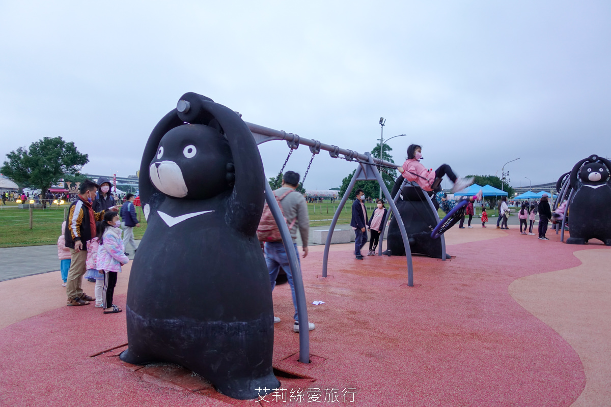 三重親子景點 熊猴森樂園 森林派對嘉年華主題 31座溜滑梯 100組的遊具設施 全台最大全齡共融的親子遊樂園 新北大都會公園 捷運三重站