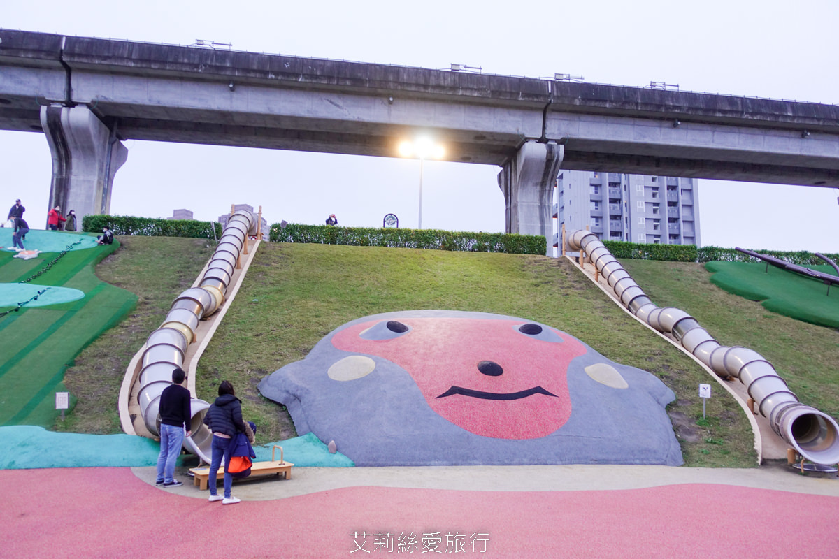 三重親子景點 熊猴森樂園 森林派對嘉年華主題 31座溜滑梯 100組的遊具設施 全台最大全齡共融的親子遊樂園 新北大都會公園 捷運三重站