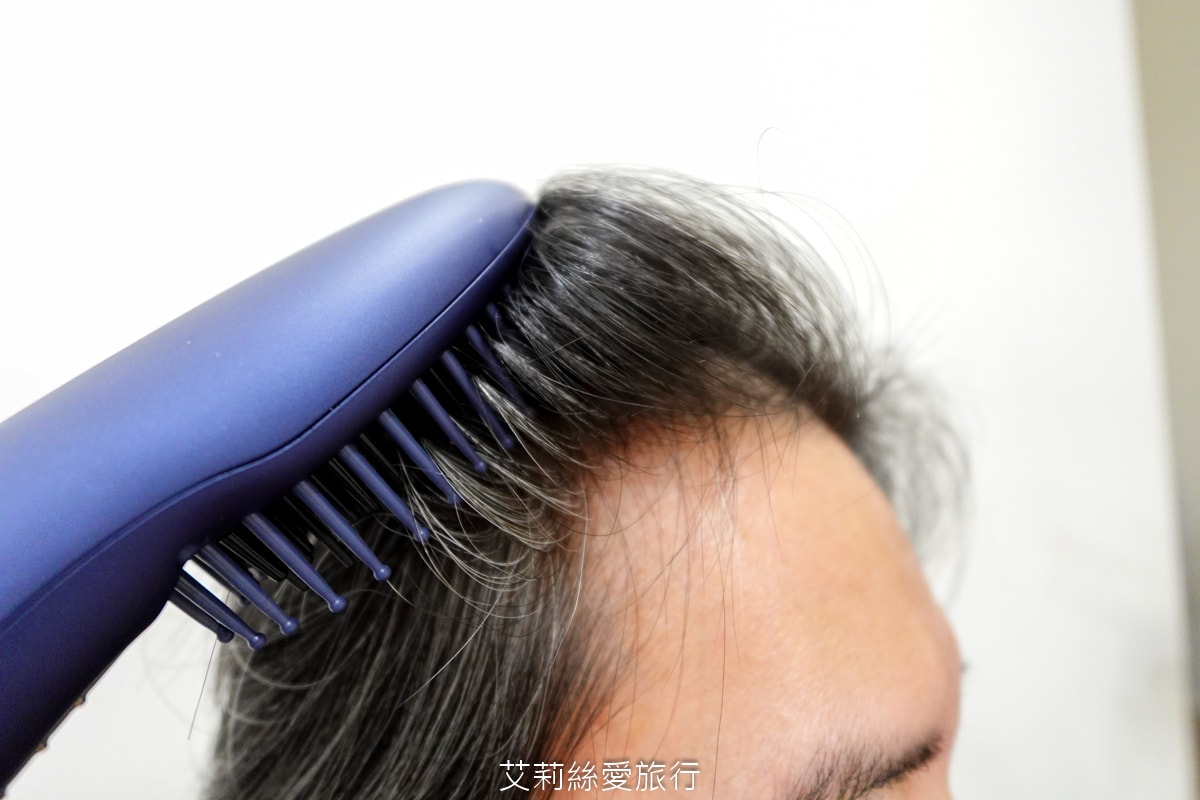 好物推薦！蓬鬆造型不求人！MUNICHI 沐尼黑溫感空氣熱風梳 65dB輕音量不擾人 梳子＆吹風機2in1 國際電壓出國也能用！