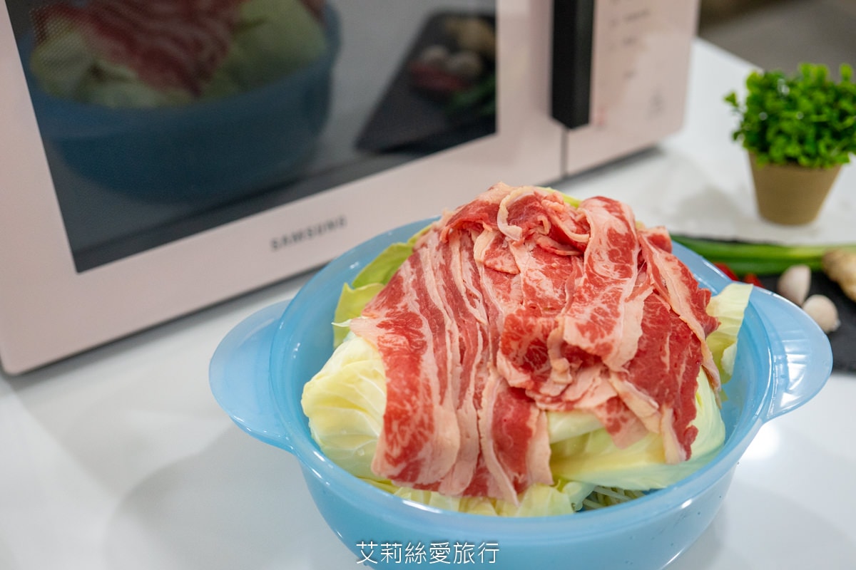 粉紅控必看！三星 BESPOKE 珊瑚粉美型微波爐 快速解凍 蒸氣料理功能 保留食材的營養 快速又方便！限時開團！