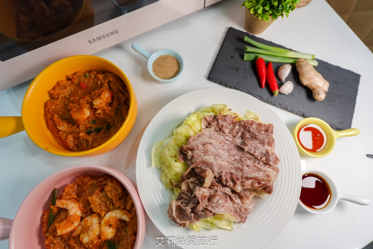 粉紅控必看！三星 BESPOKE 珊瑚粉美型微波爐 快速解凍 蒸氣料理功能 保留食材的營養 快速又方便！限時開團！