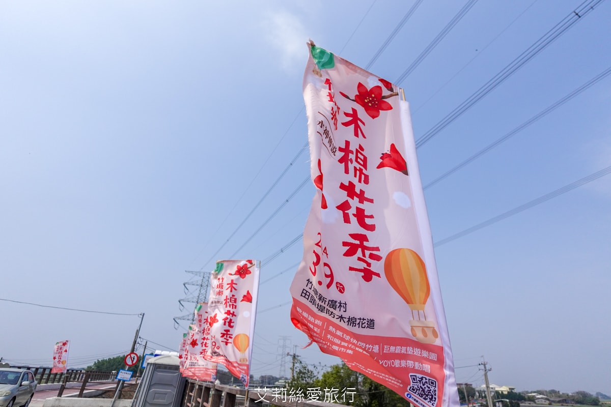 季節限定 「2024竹塘鄉水神傳說木棉花季」 彰化竹塘木棉花道 火紅花海木棉大道 3月盛開 熱汽球表演 歡樂路跑活動