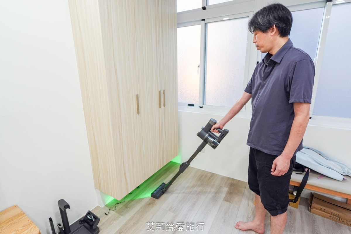 家電開箱無線吸塵器推薦！禾聯家電多功能輕巧無線吸塵器 護眼綠光顯塵好清潔 低音運轉小孩寵物都安心！