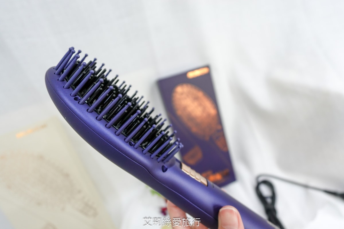 好物推薦！蓬鬆造型不求人！MUNICHI 沐尼黑溫感空氣熱風梳 65dB輕音量不擾人 梳子＆吹風機2in1 國際電壓出國也能用！