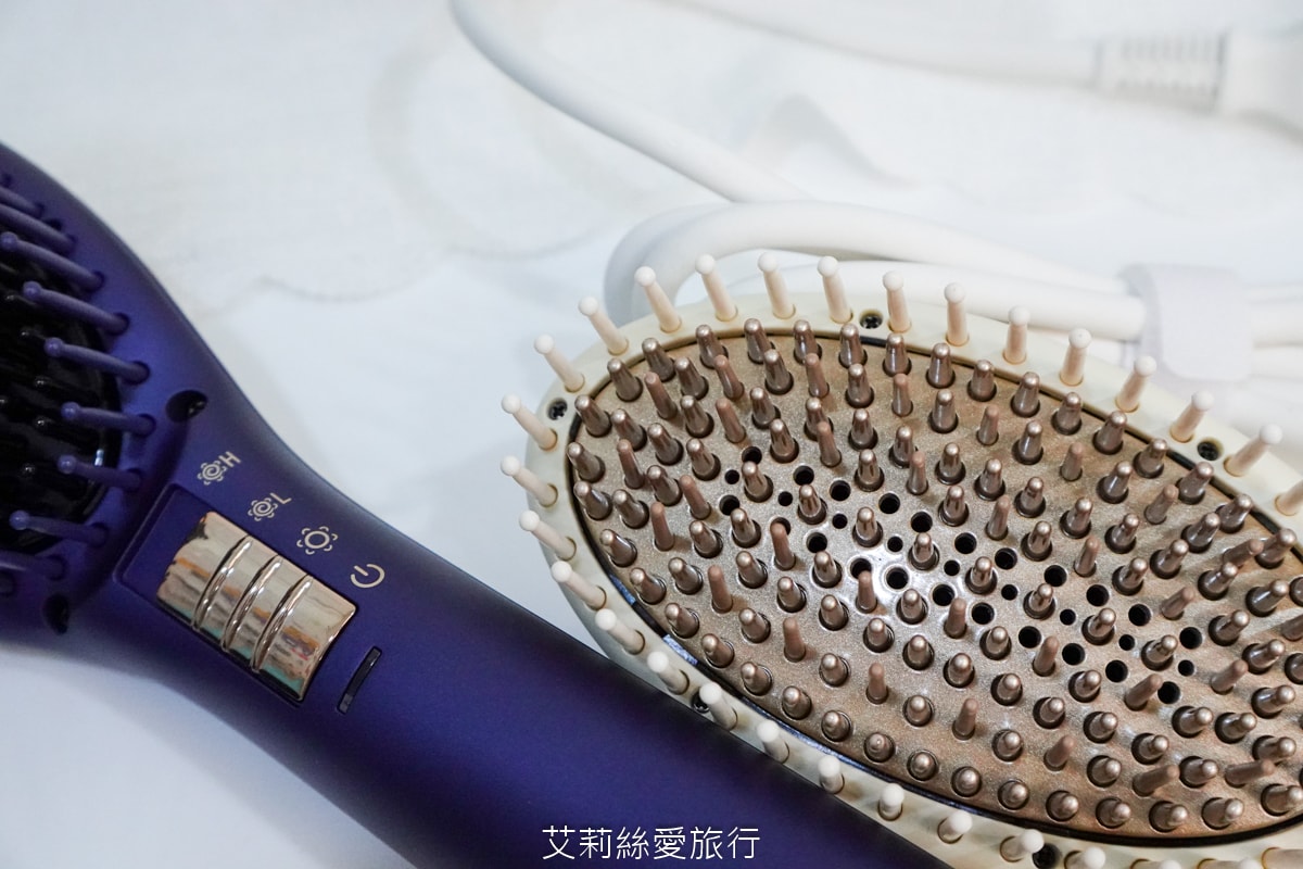 好物推薦！蓬鬆造型不求人！MUNICHI 沐尼黑溫感空氣熱風梳 65dB輕音量不擾人 梳子＆吹風機2in1 國際電壓出國也能用！