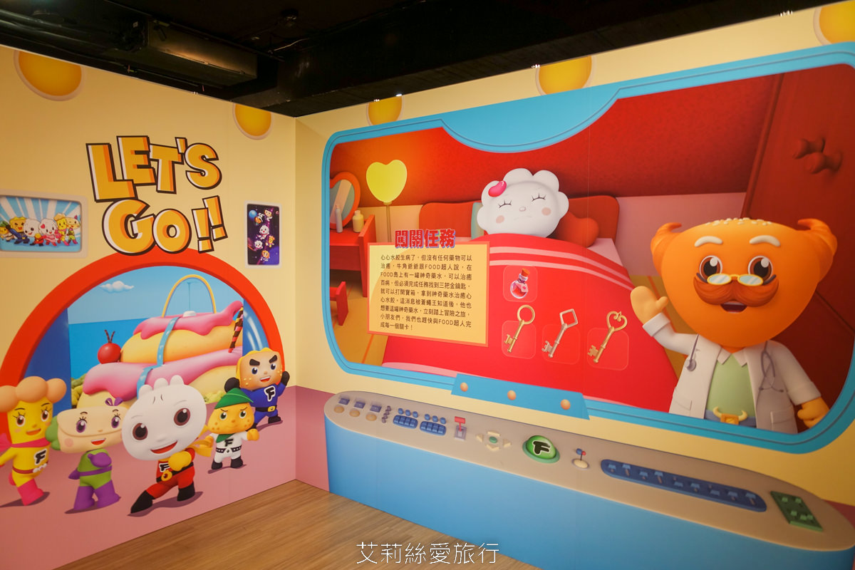 新北免費展覽 FOOD超人尋找金鑰大作戰 互動玩遊戲 和可愛公仔拍照 買週邊商品 板橋府中15 捷運府中站