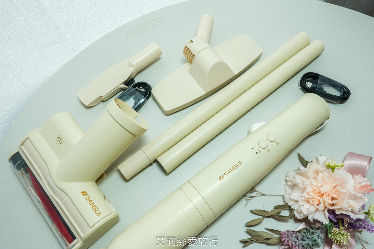 好物推薦 SANSUI山水輕淨吸迷你無線吸塵器 一機多用途無線手持好輕巧 還能變身塵螨機、居家車用清潔都ok！